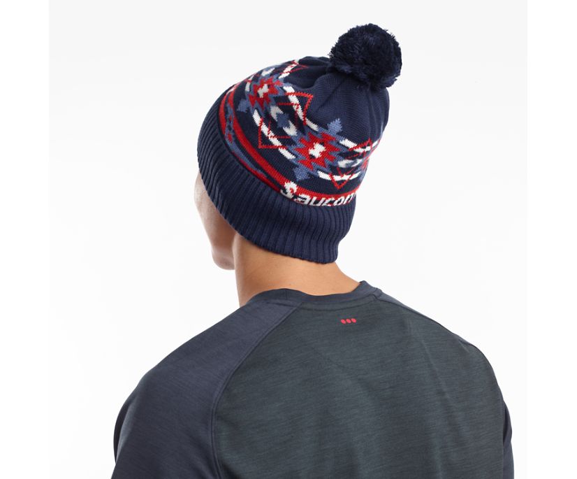 Saucony Rested Pom Beanies Dam Blå | Sverige 514XYU